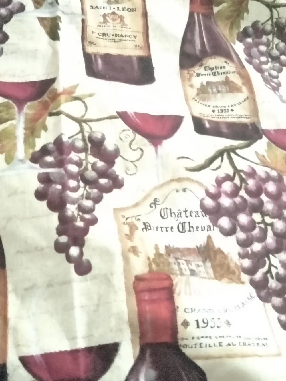 Cream Wine & Grape Sleep Bonnet - Picture 6 of 6
